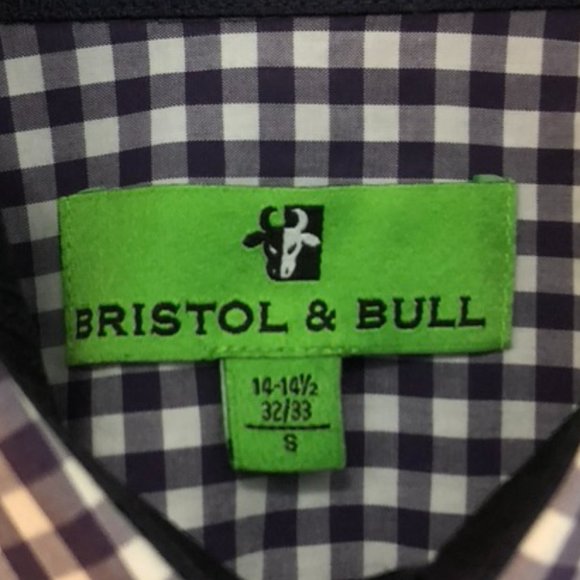 BRISTOL & BULL COTTON BUTTON UP SHIRT - Picture 7 of 9